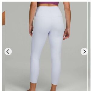 Lululemon Align High-Rise Pant 25" Woman 14 Pastel Blue Nulu Workout  2022 FLAW